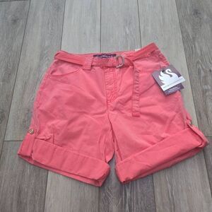 Nwt Gloria Vanderbilt convertible shorts burmuda,  two lengths built in belt sz8